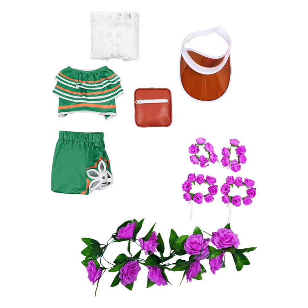 Rivals Squirrel Girl Doreen Green Sunshine Squirrel Party Costume de Cosplay Halloween Carnaval