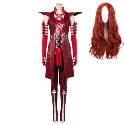 Rivals Scarlet Witch Red Cosplay Costume Halloween Carnival Outfit