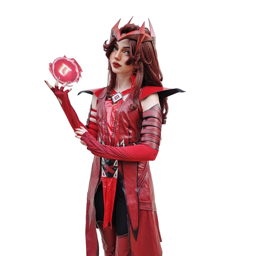 Rivals Scarlet Witch Red Cosplay Costume Halloween Carnival Outfit