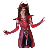 Rivals Scarlet Witch Red Cosplay Costume Halloween Carnival Outfit