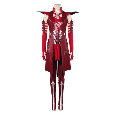 Rivals Scarlet Witch Red Cosplay Costume Halloween Carnival Outfit
