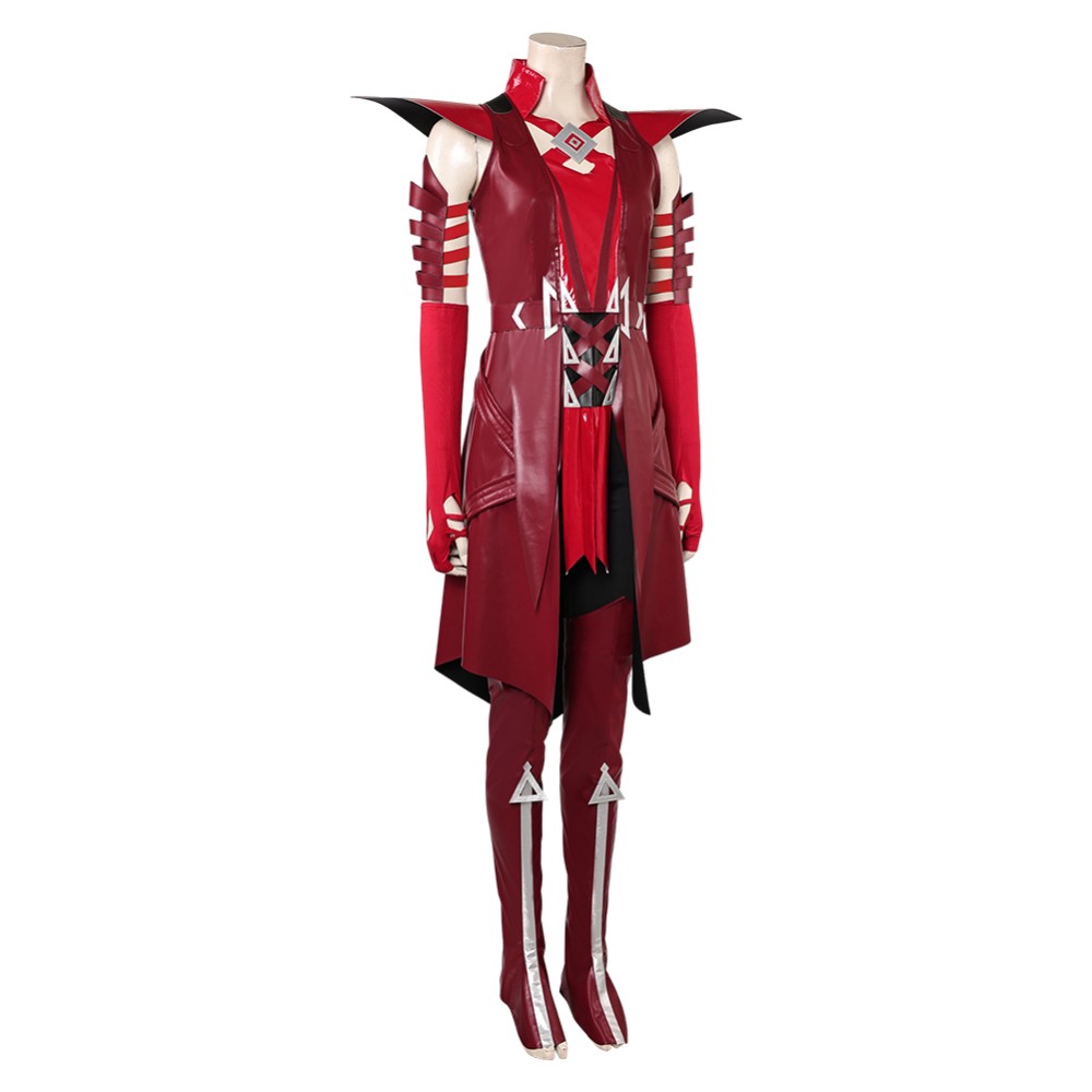 Rivals Scarlet Witch Red Cosplay Costume Halloween Carnival Outfit