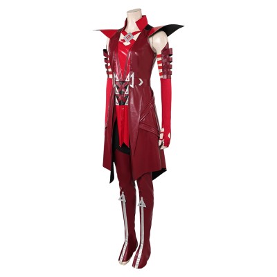 Rivals Scarlet Witch Red Cosplay Costume Halloween Carnival Outfit