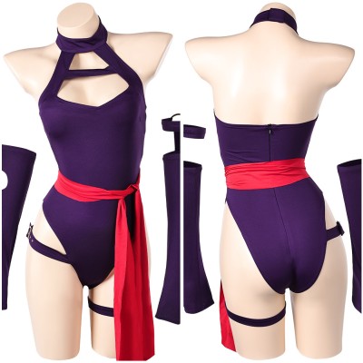 Rivals Psylocke Femmes Purple Lingerie Costume Cosplay Halloween Carnaval Outfit