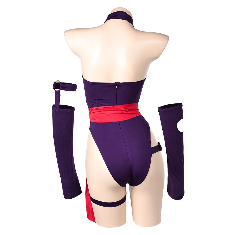 Rivals Psylocke Women Purple Lingerie Cosplay Costume Halloween Carnival Outfit