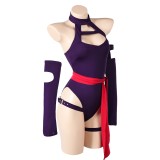 Rivals Psylocke Women Purple Lingerie Cosplay Costume Halloween Carnival Outfit