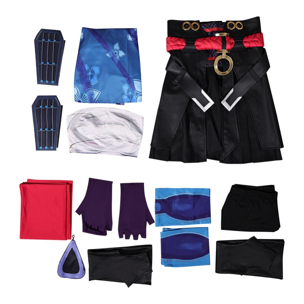 Rivals Psylocke Women Blue Dress Cosplay Costume Halloween Carnival Outfit