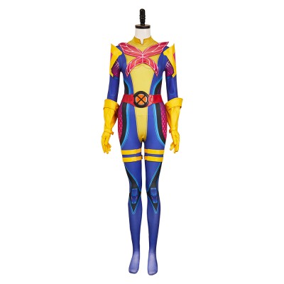 Rivals Psylocke Retro X-Unifrom Women Jumpsuit Party Cosplay Costume Halloween Carnival Outfit