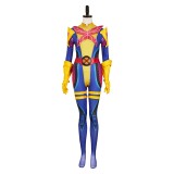 Rivals Psylocke Retro X-Unifrom Femme Combinaison Costume de Fête Cosplay Halloween Carnaval