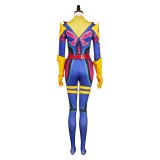 Rivals Psylocke Retro X-Unifrom Femme Combinaison Costume de Fête Cosplay Halloween Carnaval