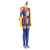 Rivals Psylocke Retro X-Unifrom Femme Combinaison Costume de Fête Cosplay Halloween Carnaval