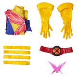 Rivals Psylocke Retro X-Unifrom Femme Combinaison Costume de Fête Cosplay Halloween Carnaval
