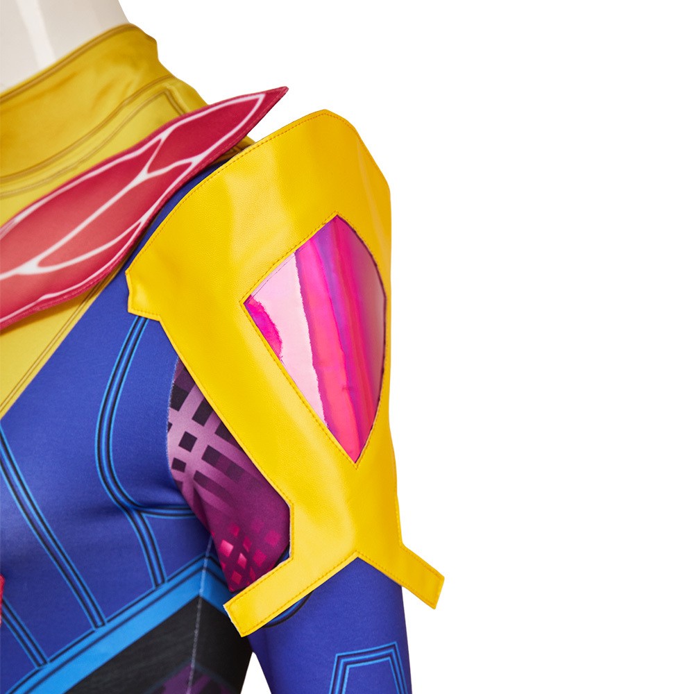 Rivals Psylocke Retro X-Unifrom Femme Combinaison Costume de Fête Cosplay Halloween Carnaval