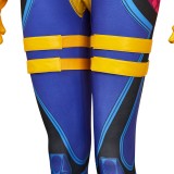 Rivals Psylocke Retro X-Unifrom Femme Combinaison Costume de Fête Cosplay Halloween Carnaval