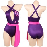 Rivals Psylocke Purple Sakura 1Pcs Swimsuits Cosplay Costume Halloween Carnival Outfit