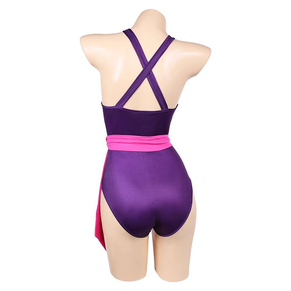 Rivals Psylocke Purple Sakura 1Pcs Swimsuits Cosplay Costume Halloween Carnival Outfit