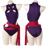 Rivals Psylocke Inspired One Piece Swimsuit Cosplay Costume Halloween Carnival Outfit