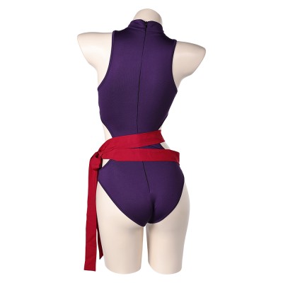 Rivals Psylocke Inspired One Piece Swimsuit Cosplay Costume Halloween Carnival Outfit