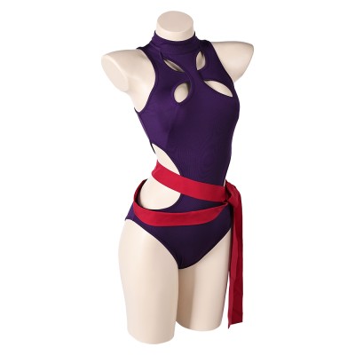 Rivals Psylocke Inspired One Piece Swimsuit Cosplay Costume Halloween Carnival Outfit