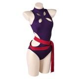 Rivals Psylocke Inspired One Piece Swimsuit Cosplay Costume Halloween Carnival Outfit