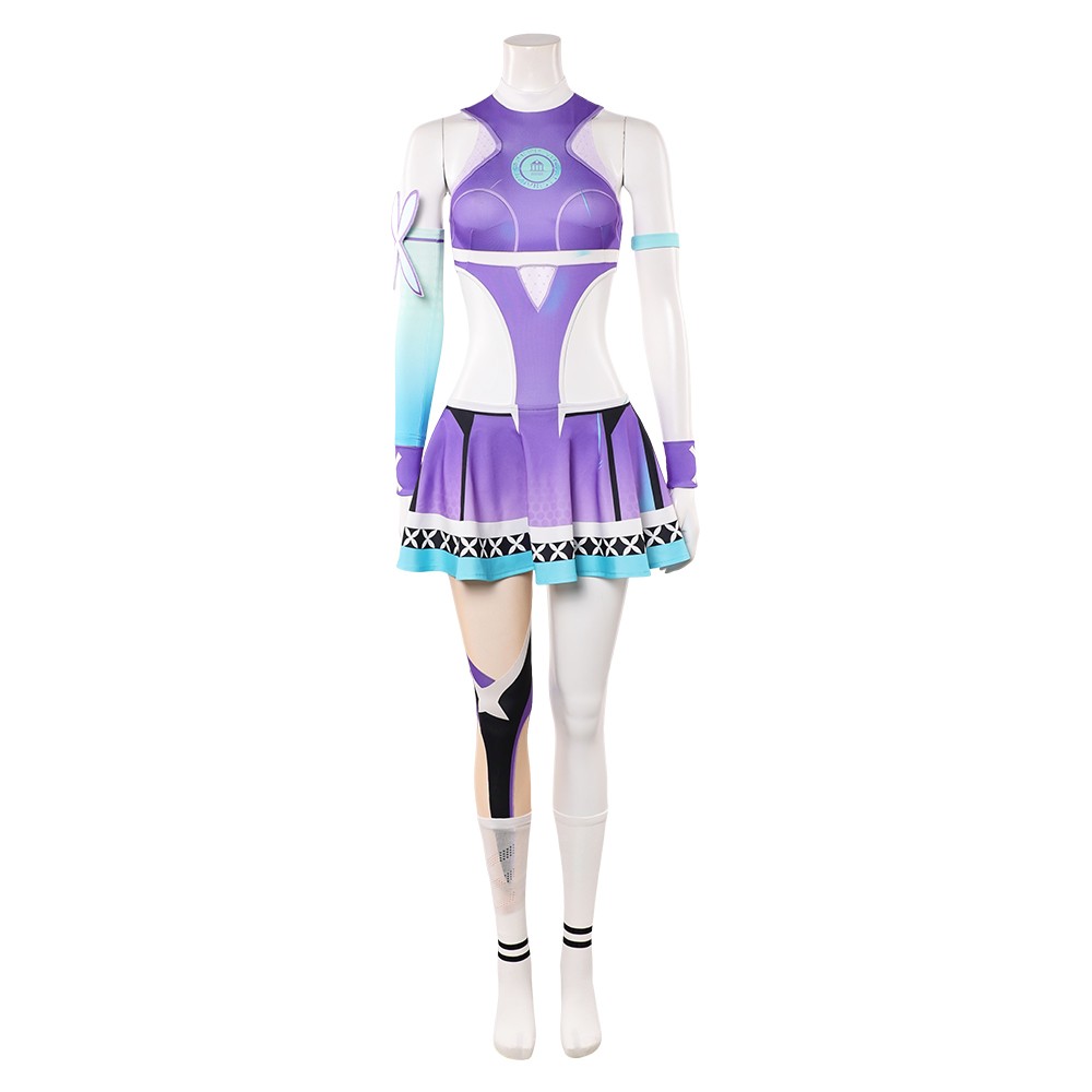 Rivals Psylocke Chouko Takahashi : Le Costume de Cosplay Femme Prodigy Violet pour Halloween et Carnaval