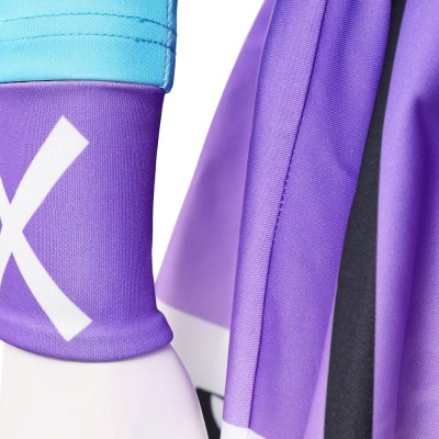 Rivals Psylocke Chouko Takahashi : Le Costume de Cosplay Femme Prodigy Violet pour Halloween et Carnaval