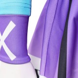 Rivals Psylocke Chouko Takahashi : Le Costume de Cosplay Femme Prodigy Violet pour Halloween et Carnaval