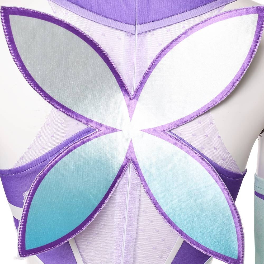 Rivals Psylocke Chouko Takahashi : Le Costume de Cosplay Femme Prodigy Violet pour Halloween et Carnaval