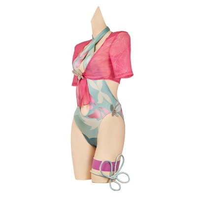 Rivals Psylocke Breezy Butterfly Swimsuit Set Party Cosplay Costume Halloween Carnival