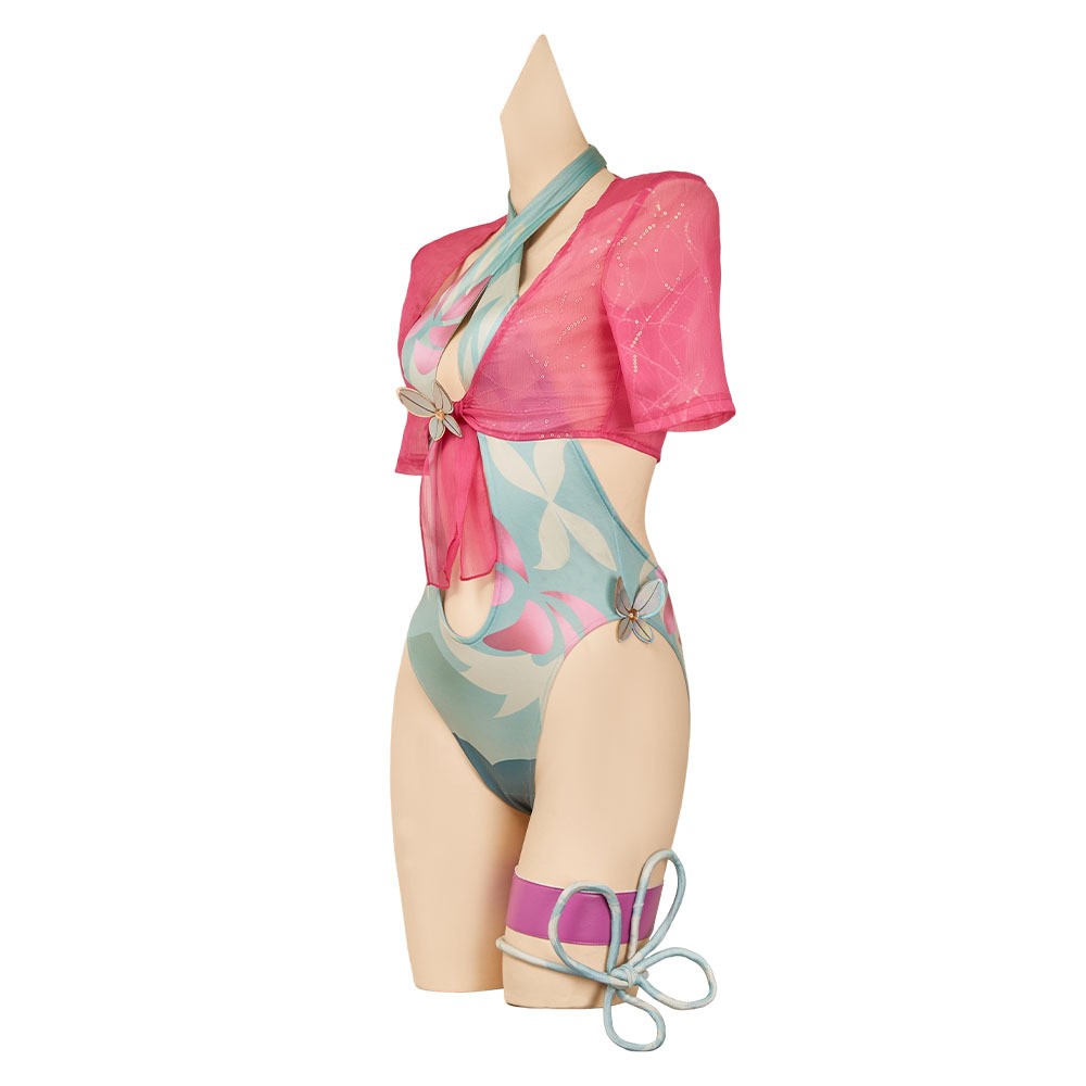 Rivals Psylocke Breezy Butterfly Swimsuit Set Party Cosplay Costume Halloween Carnival