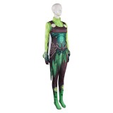 Rivals Mantis Femmes Vert Combinaison Costume Cosplay Halloween Carnaval Tenue