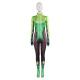 Rivals Mantis Femmes Vert Combinaison Costume Cosplay Halloween Carnaval Tenue