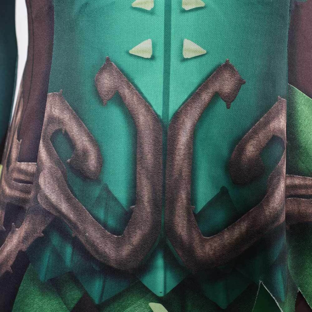 Rivals Mantis Femmes Vert Combinaison Costume Cosplay Halloween Carnaval Tenue