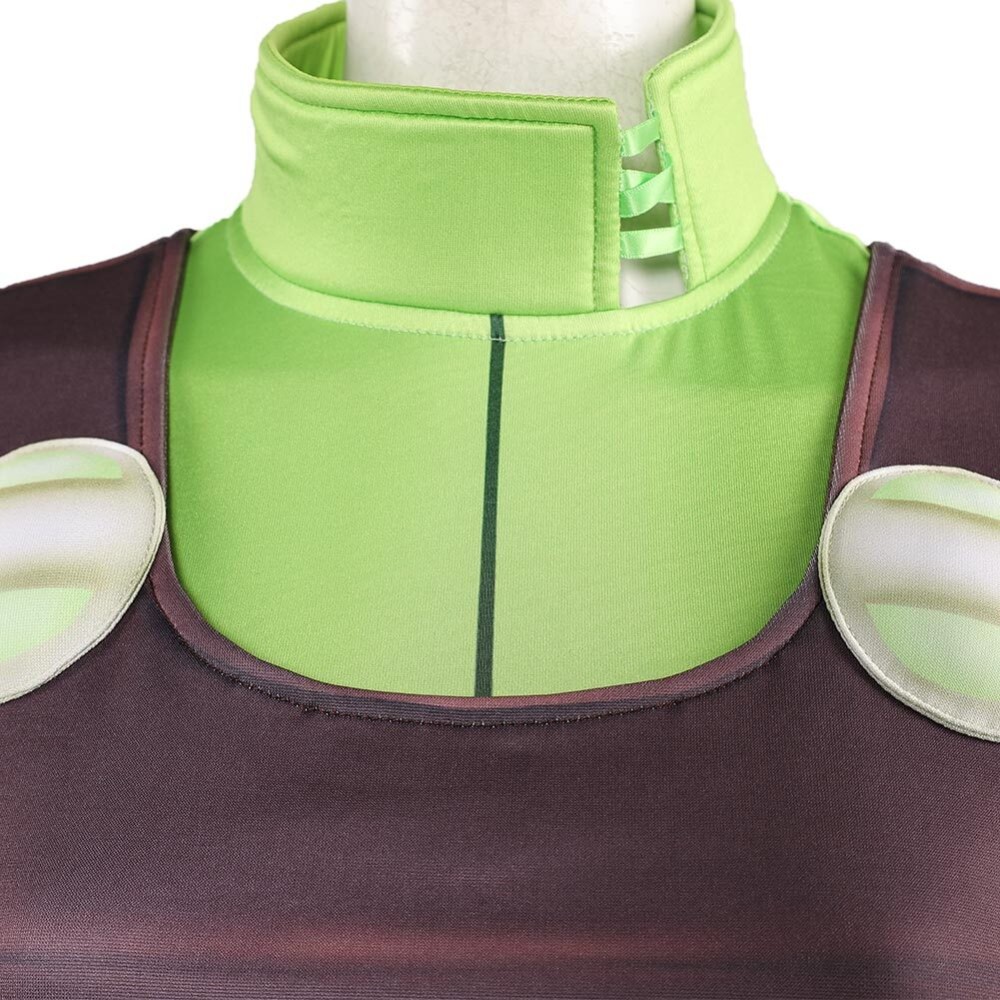 Rivals Mantis Femmes Vert Combinaison Costume Cosplay Halloween Carnaval Tenue
