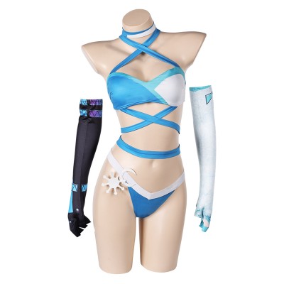 Rivals Luna Snow Women Sexy Straps Lingerie Cosplay Costume Halloween Carnival Outfit