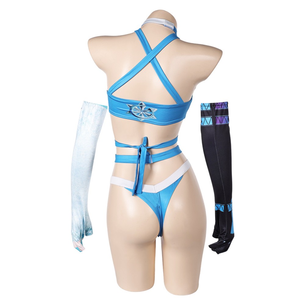 Rivals Luna Snow Women Sexy Straps Lingerie Cosplay Costume Halloween Carnival Outfit