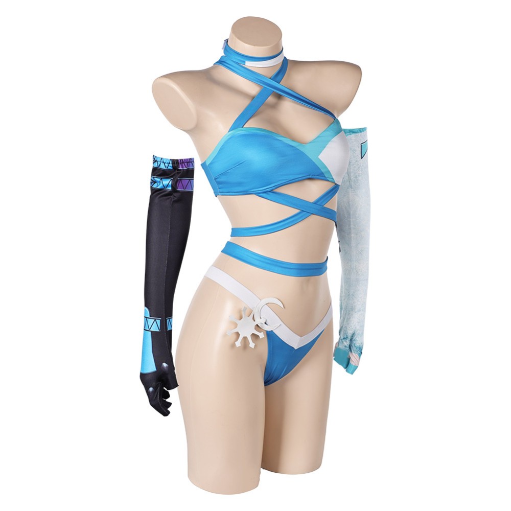 Rivals Luna Snow Women Sexy Straps Lingerie Cosplay Costume Halloween Carnival Outfit