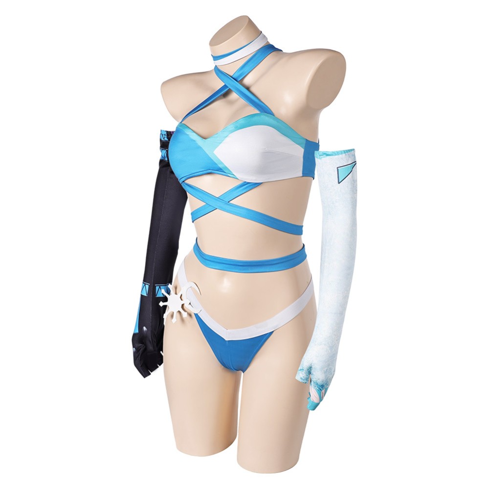 Rivals Luna Snow Women Sexy Straps Lingerie Cosplay Costume Halloween Carnival Outfit