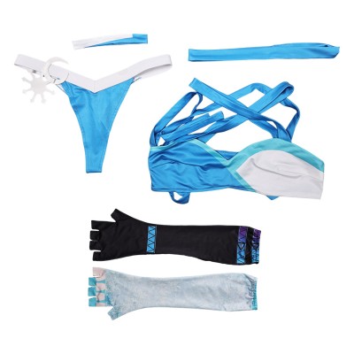 Rivals Luna Snow Women Sexy Straps Lingerie Cosplay Costume Halloween Carnival Outfit