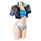 Rivals Luna Snow 2Pcs Maillot de bain Costume Cosplay Halloween Carnaval Tenue