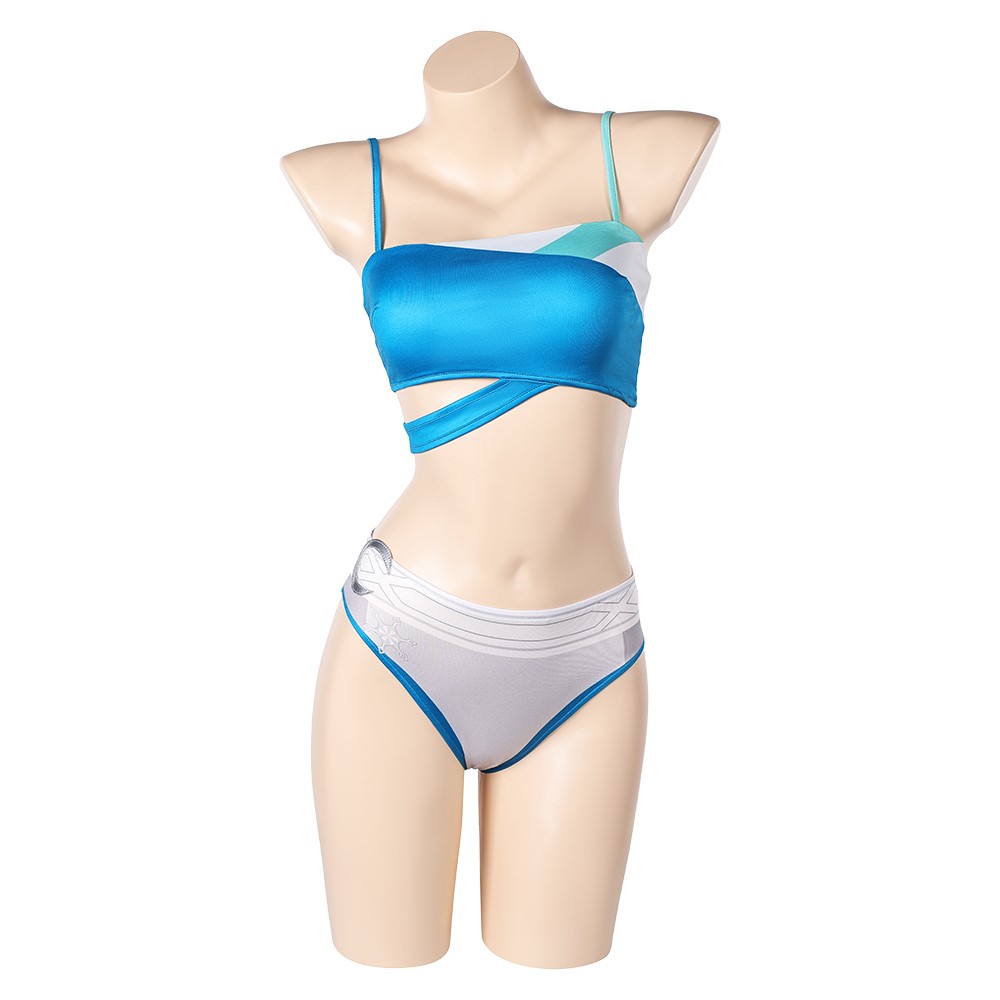 Rivals Luna Snow 2Pcs Maillot de bain Costume Cosplay Halloween Carnaval Tenue