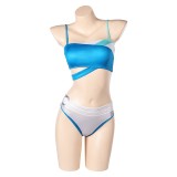 Rivals Luna Snow 2Pcs Maillot de bain Costume Cosplay Halloween Carnaval Tenue