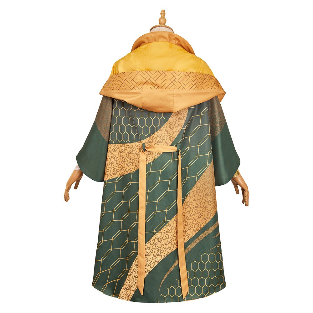 Rivals Loki Robe de Détente Ensemble de Robe et Pantalon Costume de Cosplay de Fête Halloween Carnaval