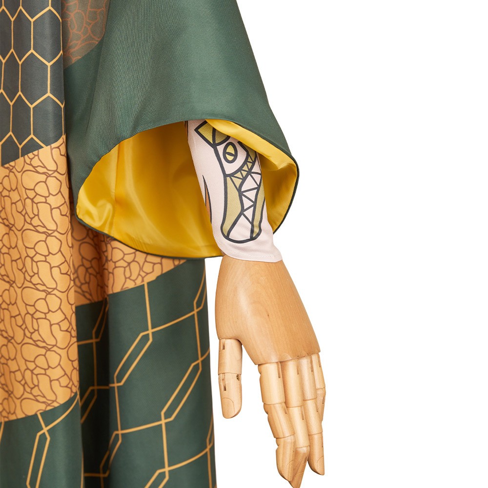 Rivals Loki Robe de Détente Ensemble de Robe et Pantalon Costume de Cosplay de Fête Halloween Carnaval