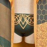 Rivals Loki Robe de Détente Ensemble de Robe et Pantalon Costume de Cosplay de Fête Halloween Carnaval