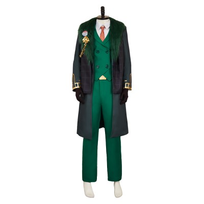 Rivals Loki Presidential Attire Green Cosplay Costume Halloween Carnival Outfit