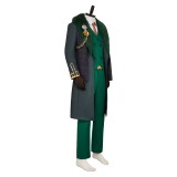 Rivals Loki Presidential Attire Green Cosplay Costume Halloween Carnival Outfit