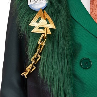 Rivals Loki Presidential Attire Green Cosplay Costume Halloween Carnival Outfit