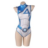 Rivals Invisible Woman Sue Storm One-piece Swimsuit Cosplay Costume Halloween Carnival Outfit