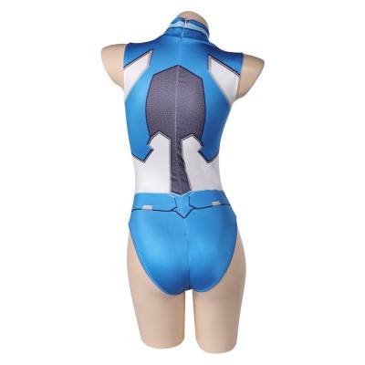 Rivals Invisible Woman Sue Storm One-piece Swimsuit Cosplay Costume Halloween Carnival Outfit